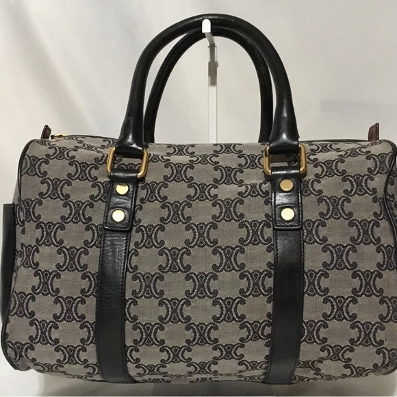 Authentic CELINE Boston Bag Canvas - Picture 1 of 13